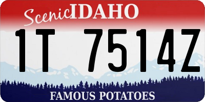 ID license plate 1T7514Z