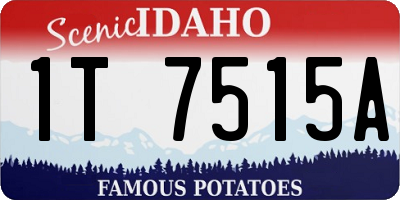 ID license plate 1T7515A