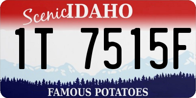 ID license plate 1T7515F