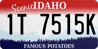 ID license plate 1T7515K
