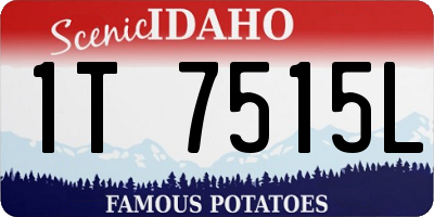 ID license plate 1T7515L