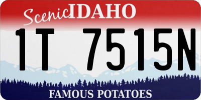 ID license plate 1T7515N