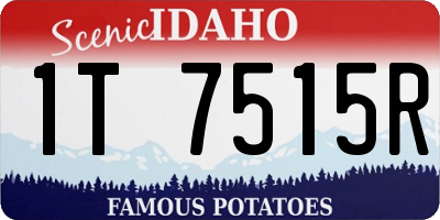 ID license plate 1T7515R