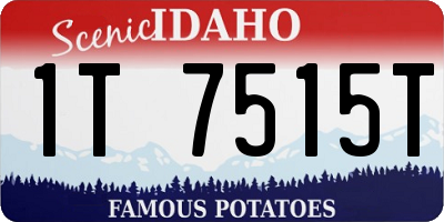 ID license plate 1T7515T