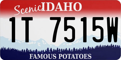 ID license plate 1T7515W