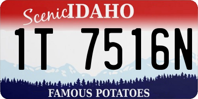 ID license plate 1T7516N