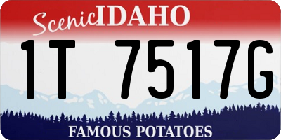 ID license plate 1T7517G