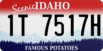 ID license plate 1T7517H