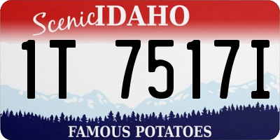 ID license plate 1T7517I