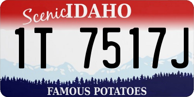 ID license plate 1T7517J