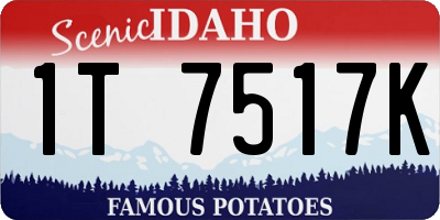 ID license plate 1T7517K
