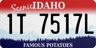ID license plate 1T7517L