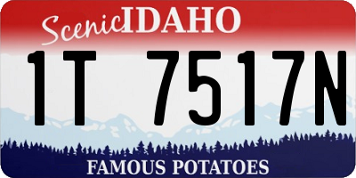 ID license plate 1T7517N