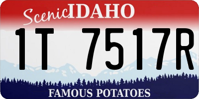 ID license plate 1T7517R