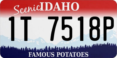 ID license plate 1T7518P
