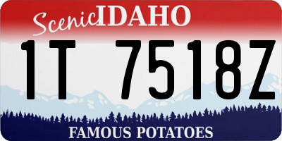 ID license plate 1T7518Z