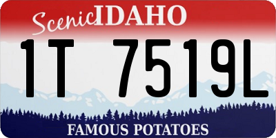 ID license plate 1T7519L