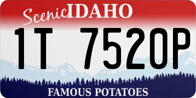 ID license plate 1T7520P