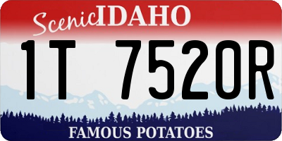 ID license plate 1T7520R