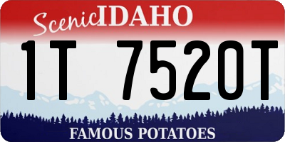 ID license plate 1T7520T