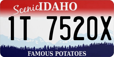 ID license plate 1T7520X