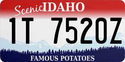 ID license plate 1T7520Z