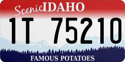 ID license plate 1T7521O