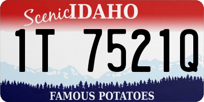 ID license plate 1T7521Q