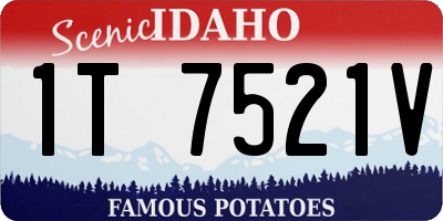 ID license plate 1T7521V