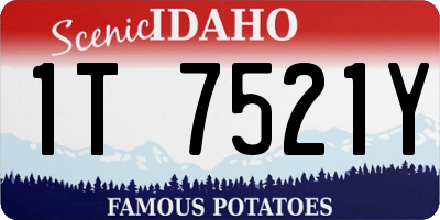 ID license plate 1T7521Y