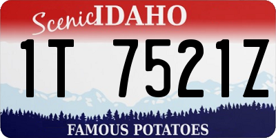 ID license plate 1T7521Z