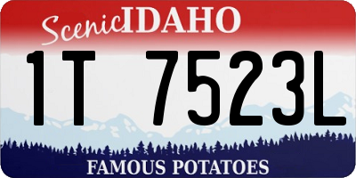 ID license plate 1T7523L