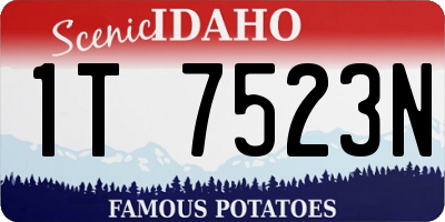 ID license plate 1T7523N