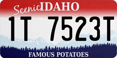 ID license plate 1T7523T