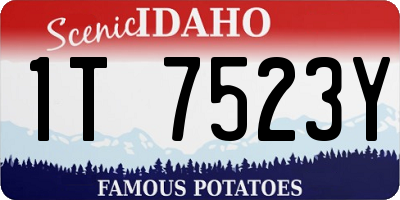 ID license plate 1T7523Y
