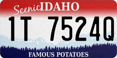 ID license plate 1T7524Q