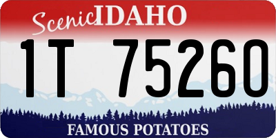 ID license plate 1T7526O