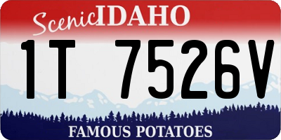 ID license plate 1T7526V