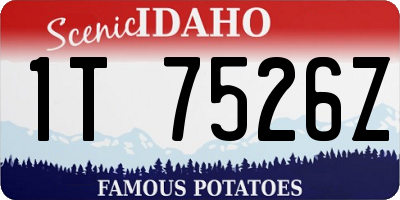 ID license plate 1T7526Z