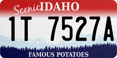 ID license plate 1T7527A