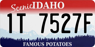 ID license plate 1T7527F
