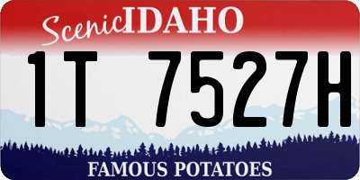 ID license plate 1T7527H