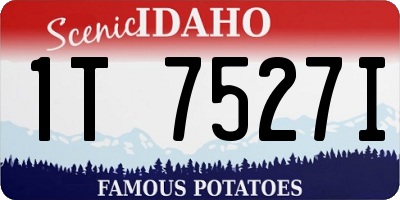 ID license plate 1T7527I