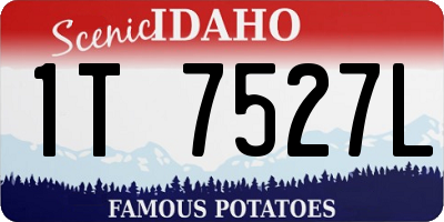 ID license plate 1T7527L