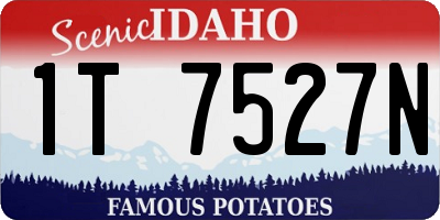ID license plate 1T7527N