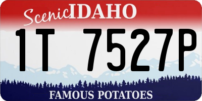 ID license plate 1T7527P