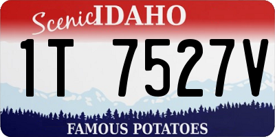 ID license plate 1T7527V