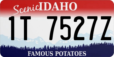 ID license plate 1T7527Z