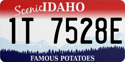 ID license plate 1T7528E
