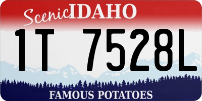 ID license plate 1T7528L